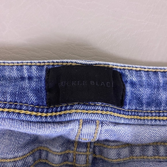 Buckle Black  Skinny Jeans Women's 26 Fit No. 53 Blue Ankle Distressed *Flaw* - Picture 2 of 13